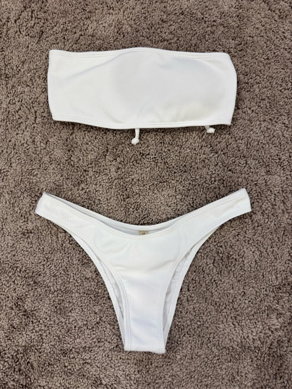 White zaful bikini